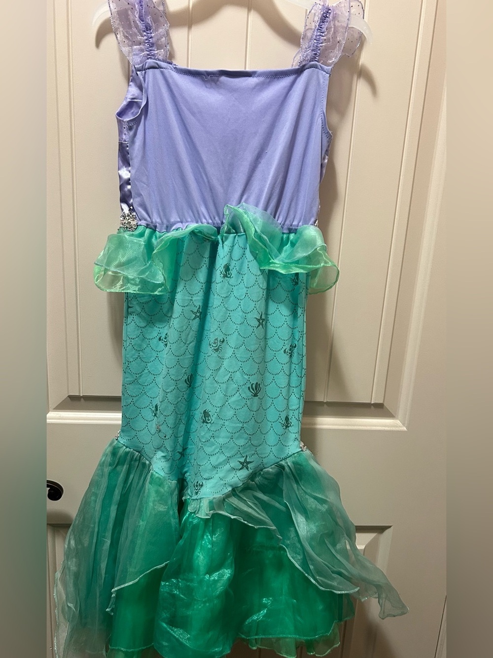 Disney Purple and Green Ariel-The Little Mermaid Costume Dress - Picture 3 of 3